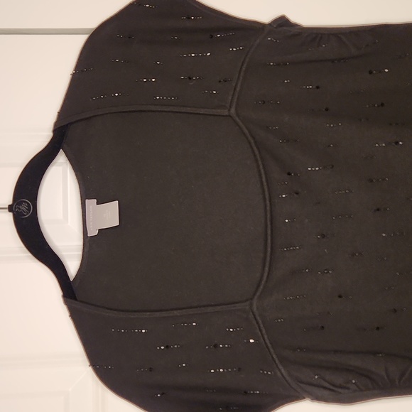 Ann Taylor Sequin Cap Sleeve knit top - Picture 1 of 7